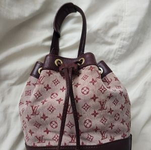 Authentic Louis Vuitton mini Lin Noelie Bucket bag